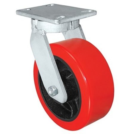 DURASTAR Caster 8x3 Swvl Fork, 8x3 Extreme Heavy Duty Polyurethane/Steel Wheel 91CS830EX25K-04